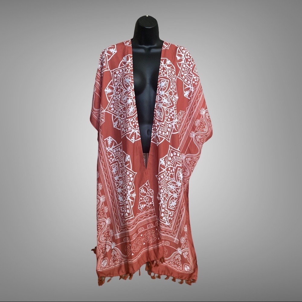 Orange & White Kimono